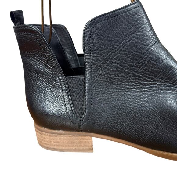 Nine West Nesrin Black Pebble Leather Ankle Boots Booties Chelsea Shoes sz 9 M - Picture 12 of 16